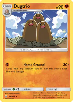 Dugtrio 86/214 Rare card from Unbroken Bonds