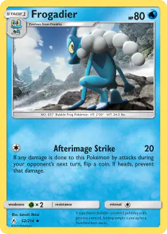 Frogadier 52/214 Uncommon card from Unbroken Bonds