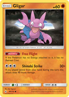 Gligar 98/214 Common card from Unbroken Bonds