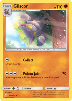 Gliscor 99/214 Uncommon card from Unbroken Bonds
