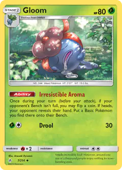 Gloom 7/214 Uncommon card from Unbroken Bonds
