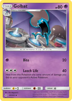 Golbat 65/214 Uncommon card from Unbroken Bonds