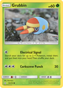 Grubbin 18/214 Common card from Unbroken Bonds
