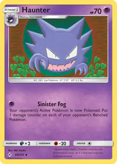Haunter 69/214 Uncommon card from Unbroken Bonds