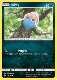 Inkay 118/214 Common card from Unbroken Bonds