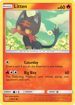 Litten 27/214 Common card from Unbroken Bonds