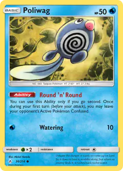 Poliwag 36/214 Common card from Unbroken Bonds