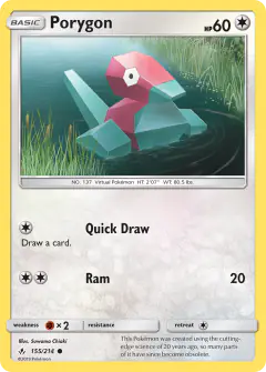 Porygon 155/214 Common card from Unbroken Bonds