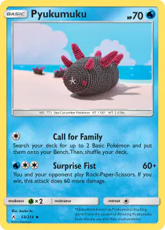 Pyukumuku 53/214 Uncommon card from Unbroken Bonds