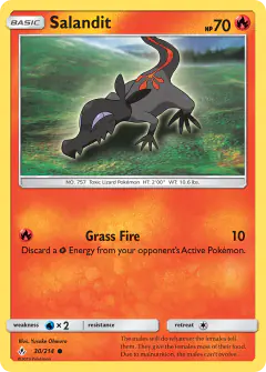 Salandit 30/214 Common card from Unbroken Bonds