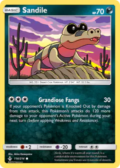 Sandile 114/214 Common card from Unbroken Bonds