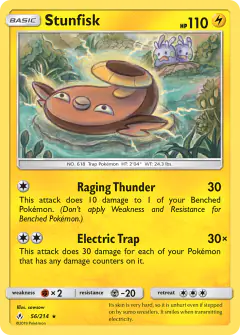 Stunfisk 56/214 Rare card from Unbroken Bonds