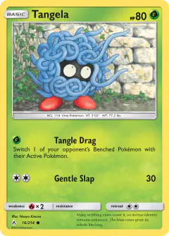 Tangela 16/214 Common card from Unbroken Bonds