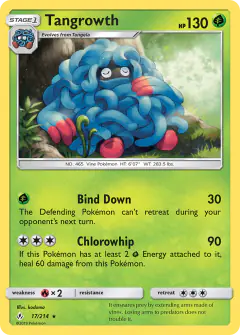 Tangrowth 17/214 Rare card from Unbroken Bonds