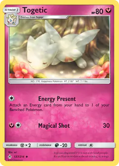 Togetic 137/214 Uncommon card from Unbroken Bonds