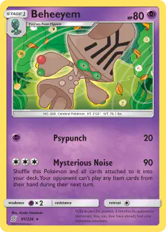 Beheeyem 91/236 Rare card from Unified Minds