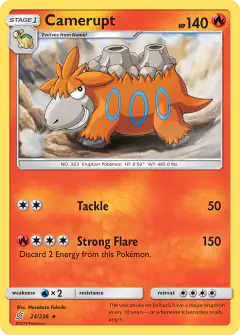 Camerupt 24/236 Rare card from Unified Minds