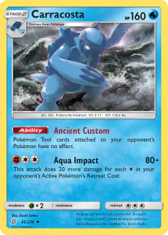 Carracosta 45/236 Uncommon card from Unified Minds