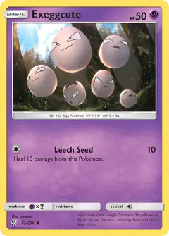 Exeggcute 73/236 Common card from Unified Minds