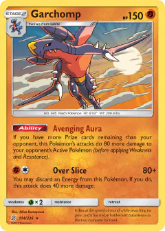 Garchomp 114/236 Rare Holo card from Unified Minds