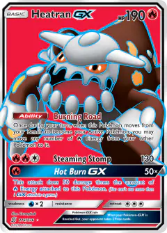 Heatran-GX 216/236 Rare Ultra card from Unified Minds