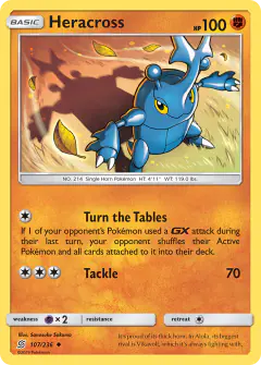 Heracross 107/236 Uncommon card from Unified Minds