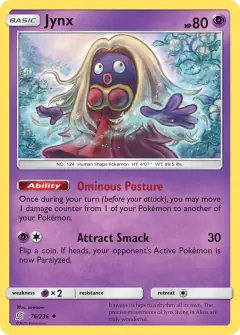 Jynx 76/236 Uncommon card from Unified Minds