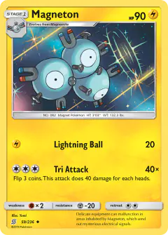 Magneton 59/236 Uncommon card from Unified Minds