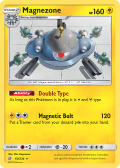 Magnezone 60/236 Rare Holo card from Unified Minds