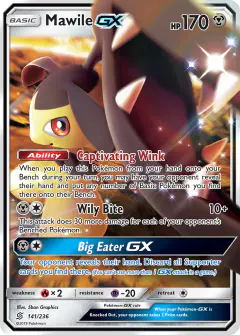 Mawile-GX 141/236 Rare Holo GX card from Unified Minds
