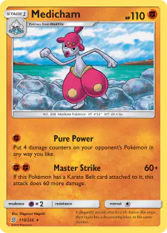 Medicham 110/236 Rare card from Unified Minds