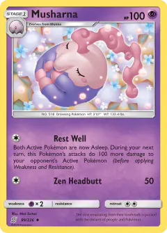 Musharna 89/236 Uncommon card from Unified Minds
