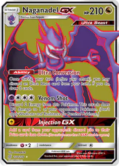 Naganadel-GX 230/236 Rare Ultra card from Unified Minds