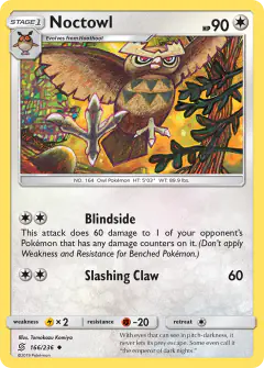 Noctowl 166/236 Uncommon card from Unified Minds