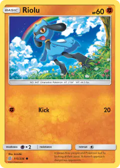 Riolu 115/236 Common card from Unified Minds