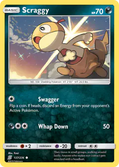 Scraggy 137/236 Common card from Unified Minds
