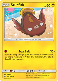 Stunfisk 67/236 Common card from Unified Minds