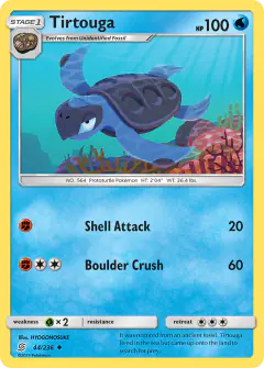 Tirtouga 44/236 Uncommon card from Unified Minds