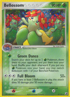 Bellossom 3/115 Rare Holo card from Unseen Forces