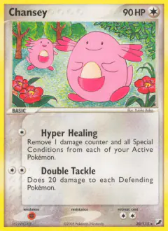 Chansey 20/115 Rare card from Unseen Forces