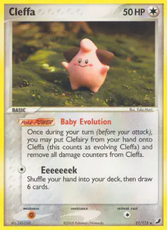 Cleffa 21/115 Rare card from Unseen Forces