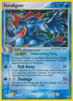 Feraligatr 4/115 Rare Holo card from Unseen Forces
