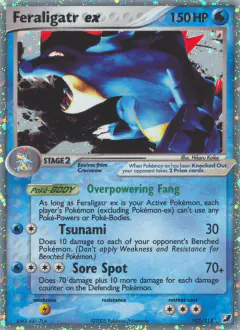 Feraligatr ex 103/115 Rare Holo EX card from Unseen Forces