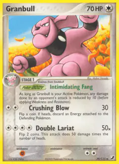 Granbull 39/115 Uncommon card from Unseen Forces