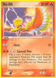 Ho-Oh 27/115 Rare card from Unseen Forces