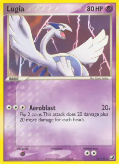 Lugia 29/115 Rare card from Unseen Forces