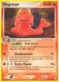 Magcargo 41/115 Uncommon card from Unseen Forces