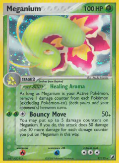 Meganium 9/115 Rare Holo card from Unseen Forces