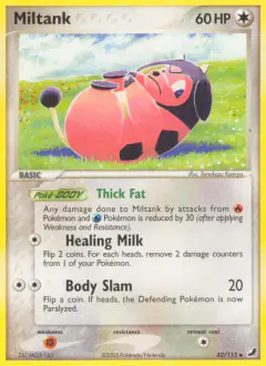 Miltank 42/115 Uncommon card from Unseen Forces