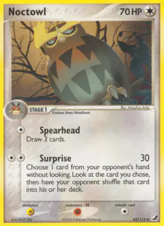Noctowl 43/115 Uncommon card from Unseen Forces
